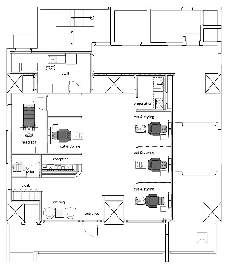 店舗デザイン／施工実績紹介｜福岡の美容室／ヘアサロン・歯科医院の店舗デザイン 株式会社ダリアート 九州の店舗設計・施工、マネージメント